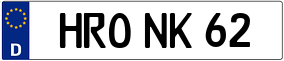 Trailer License Plate